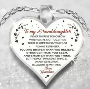 Silver Plated "To My Grandaughter " Necklace
